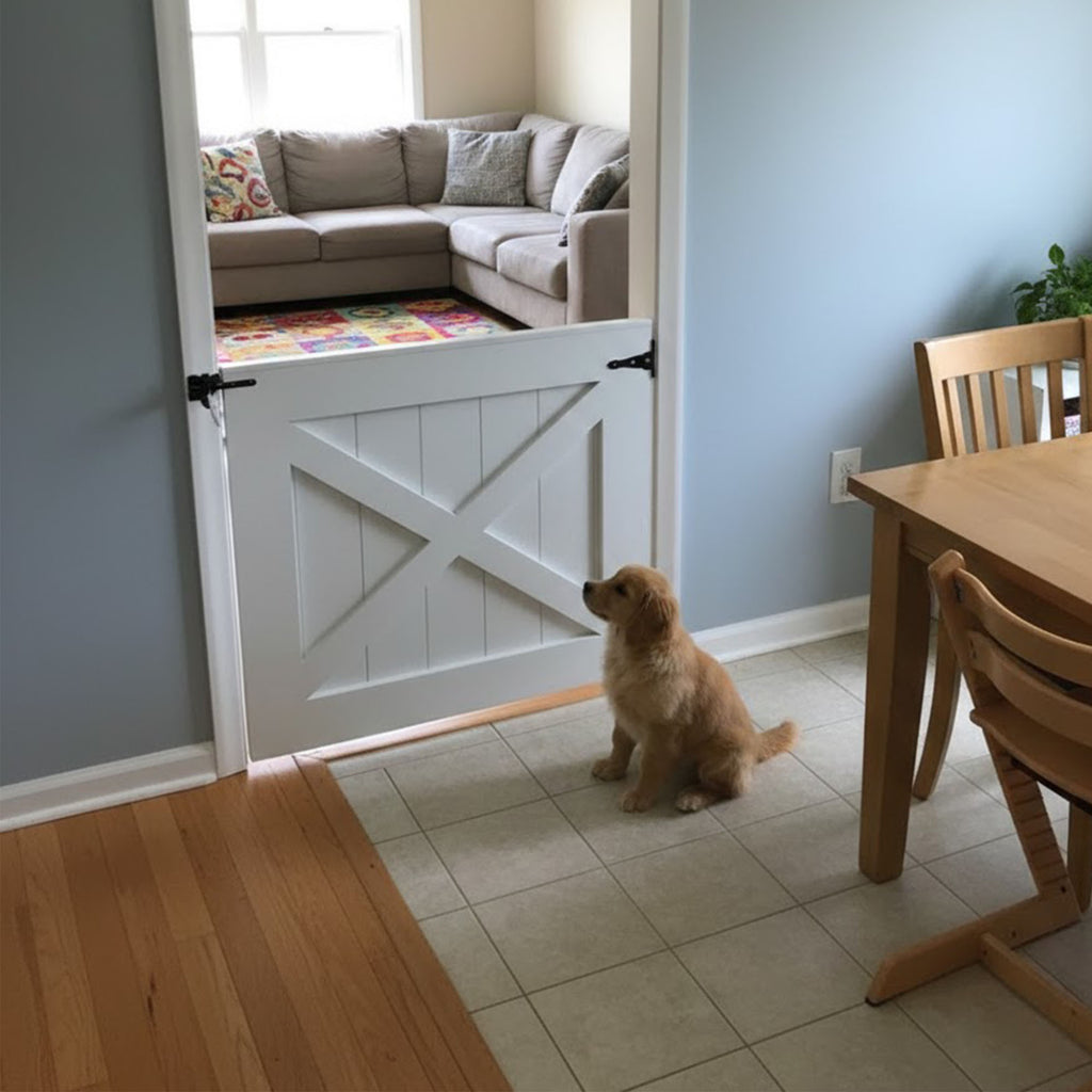 Custom Rustic Dog or Baby Gate Barn Door Style