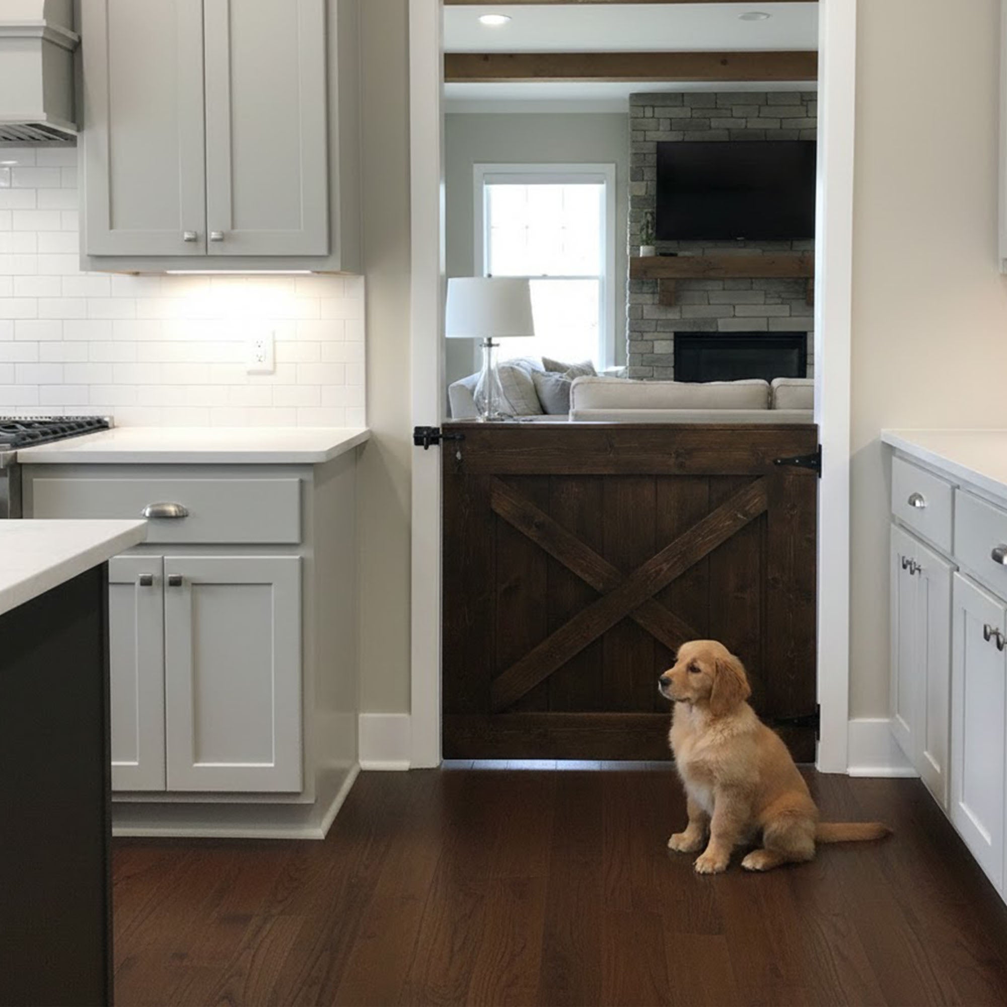 Custom Rustic Dog or Baby Gate Barn Door Style