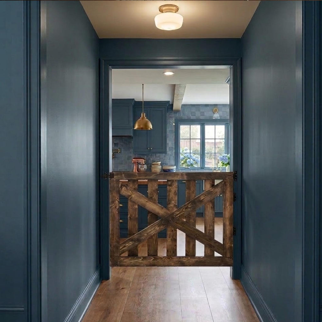 Custom Rustic Dog or Baby Gate Fence Style
