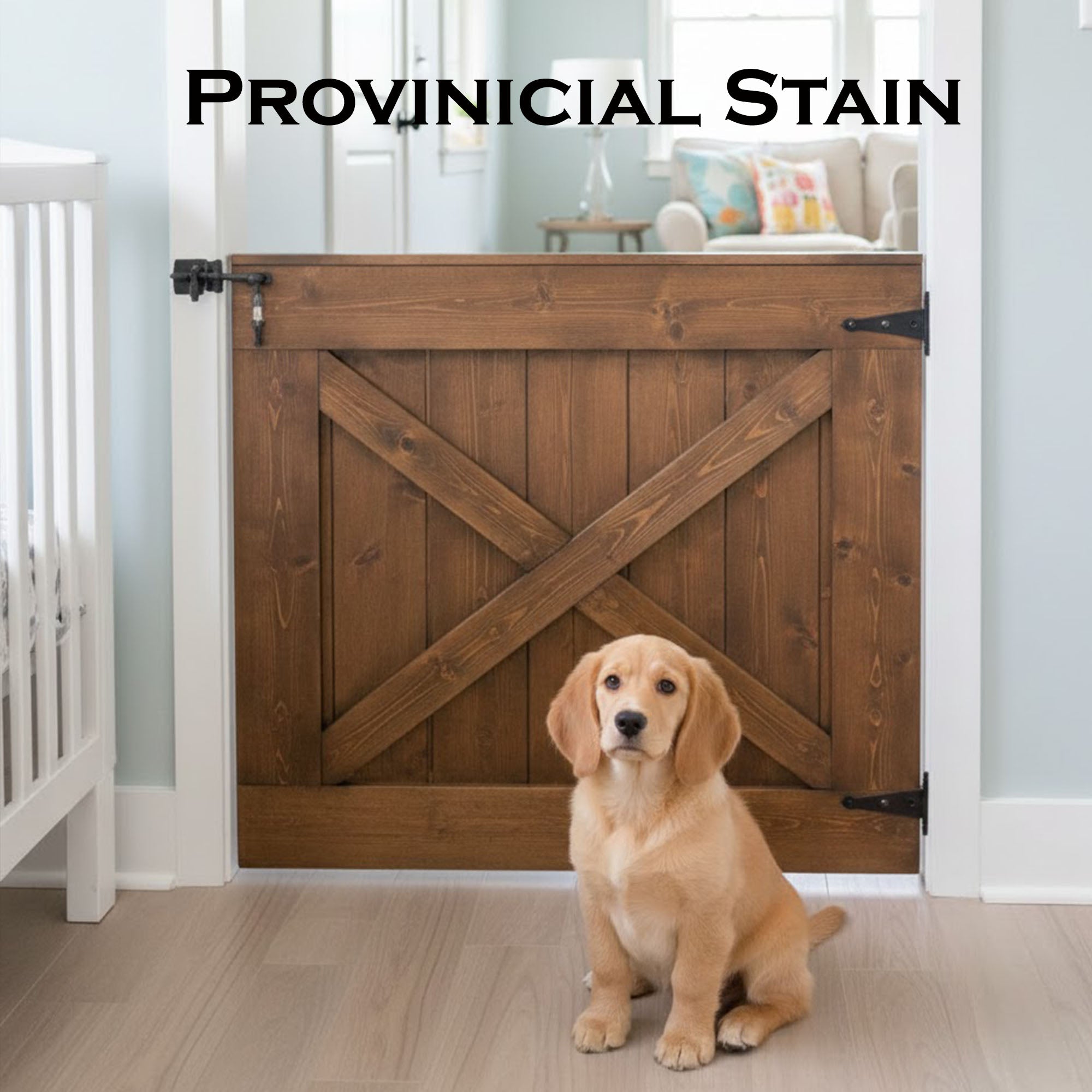 Custom Rustic Dog or Baby Gate Barn Door Style