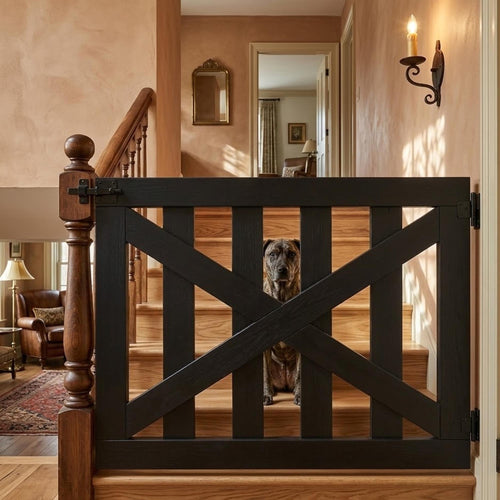 Custom Rustic Dog or Baby Gate Fence Style