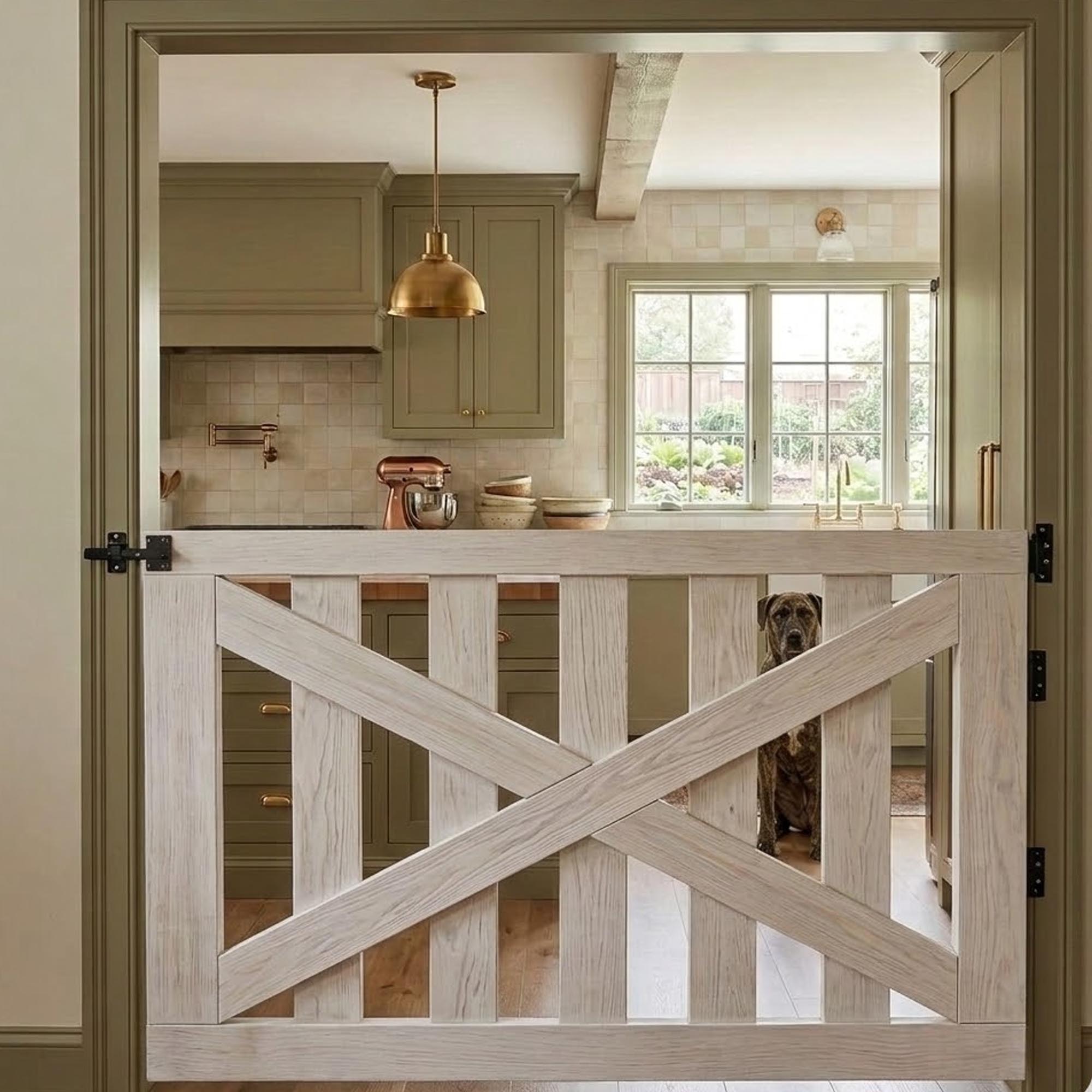 Custom Rustic Dog or Baby Gate Fence Style